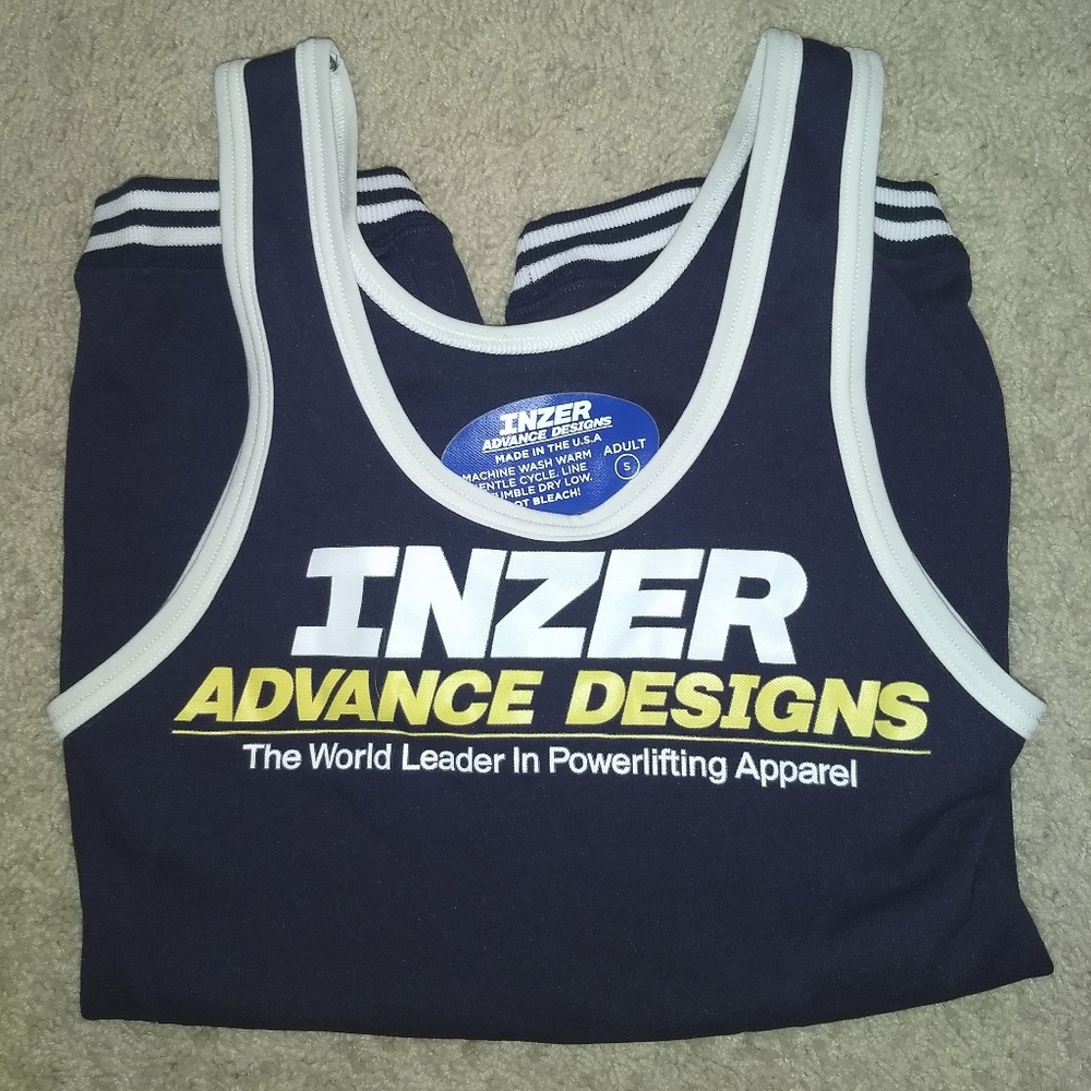 Inzer Small Navy Blue Powerlifting Singlet